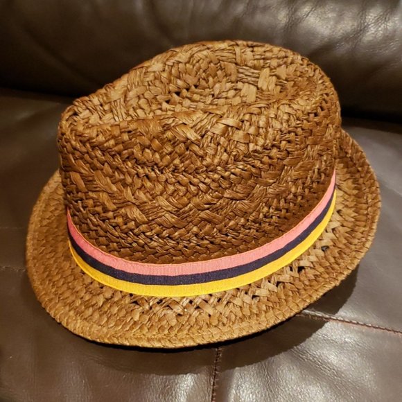 Gymboree Other - Gymboree brown color 100% paper fedora unisex Size M/L NWT Unisex